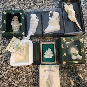 Department 56 Snowbabies Collection - White and Green